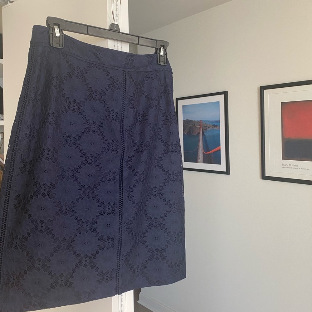 Ava and Aiden navy pencil skirt